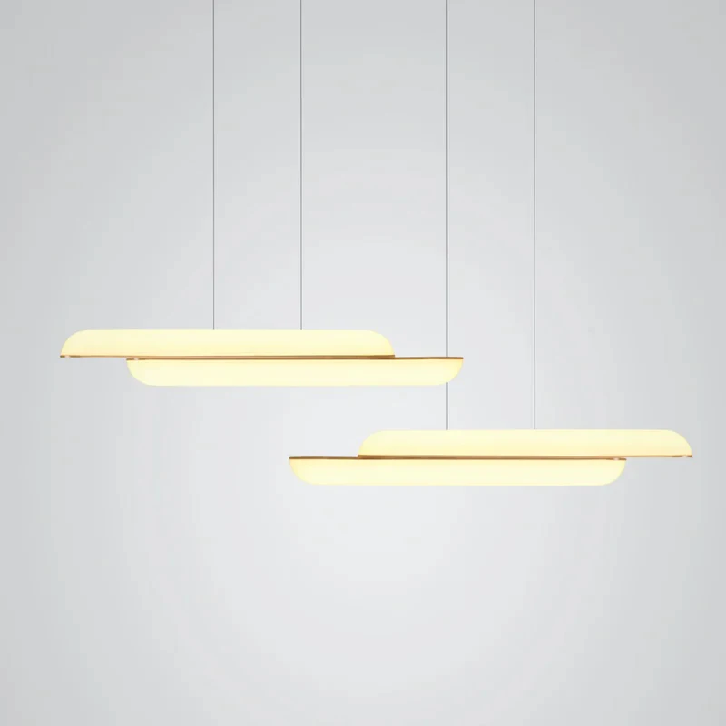 Nordic Designer Chandelier Stainless Steel Acrylic Gold for Dining Living Room Bedroom Pendant Lights