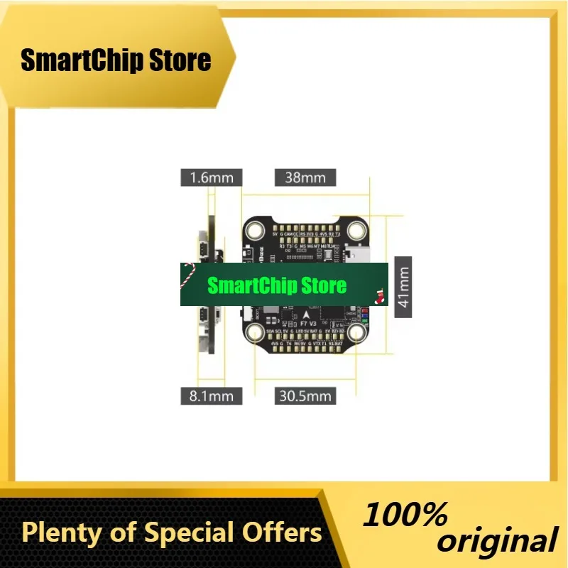 SmCpSpeedyBee Stack F7 V3 BL32 50A Flying Tower F722 V3 Flight Control FPV Crossing Machine