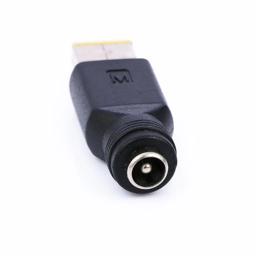 DC Round To Square End for Lenovo ThinkPad 5.5 × 2.1/ 2.5mm To Square Laptop Adapter Connectors Power Charger Plug Converter