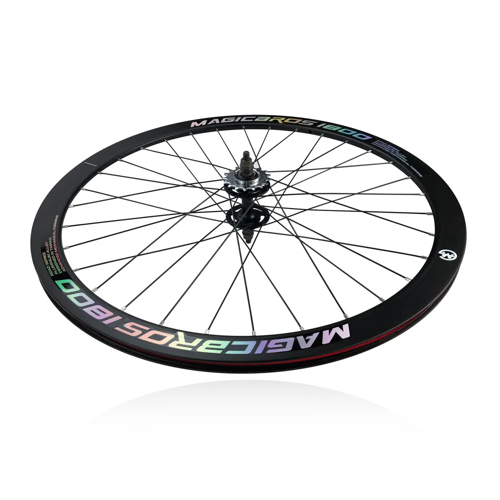 MAGICBROS Fixie Laufradsatz für Bahnrad mit V-Bremse, 40MM 60MM Clincher Einzelgang-Fahrradlaufräder 700C für Fixed-Gear-Bikes – Detail 10