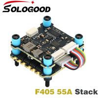 SoloGood F405 55A Stack ICM42688P F405 Flight Controller BLHELI_S 55A 4in1 ESC 30.5X30.5mm 2-6S for FPV Freestyle Drones Parts