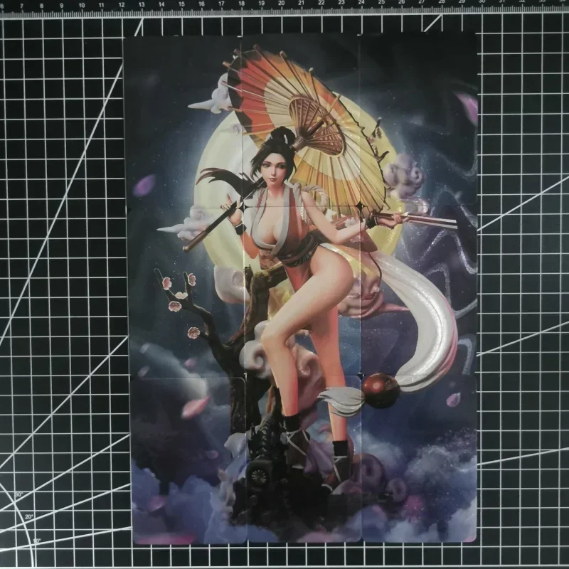 Rosaria Bibel Schwarz Sexy Anime Mädchen Karten Mai Shiranui Irelia Ahri Evelynn Kaisa 9 TEILE/SATZ Spiel Sammlung Karten Spielzeug Weihnachten geschenk