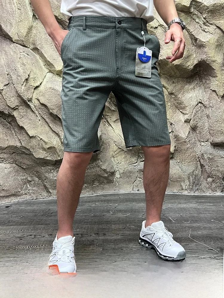 

Серия для гольфа, водонепроницаемые летние повседневные уличные брюки на пять футов, базовая структура полотенец, молодежная мода, полиэфирное волокно