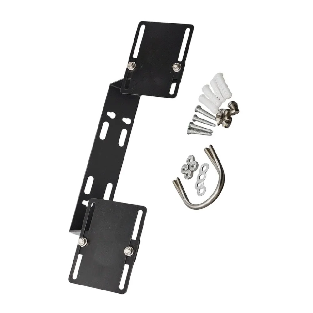Adjustable Solar Panel Mounting Bracket 3W-15W Steel Wall Pole Clamp For Outdoor Street Photovoltaic Monitor Column Fixing