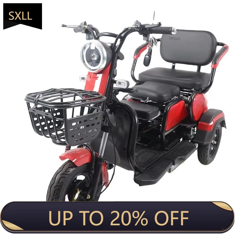 

SXLL Китайская фабрика, прямые продажи 2023, горячая распродажа, прочный 500 Вт электрический трехколесный велосипед для взрослых, трехколесный велосипед