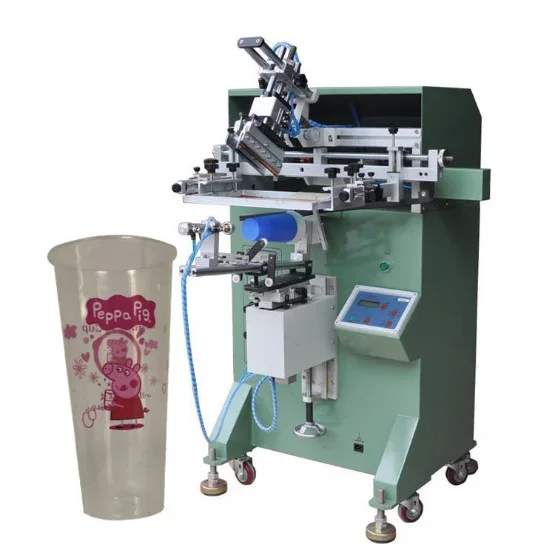 milk tea cup cylindrical  shampoo bottle plastic cups colorful cup printing machine silk screen printing machine