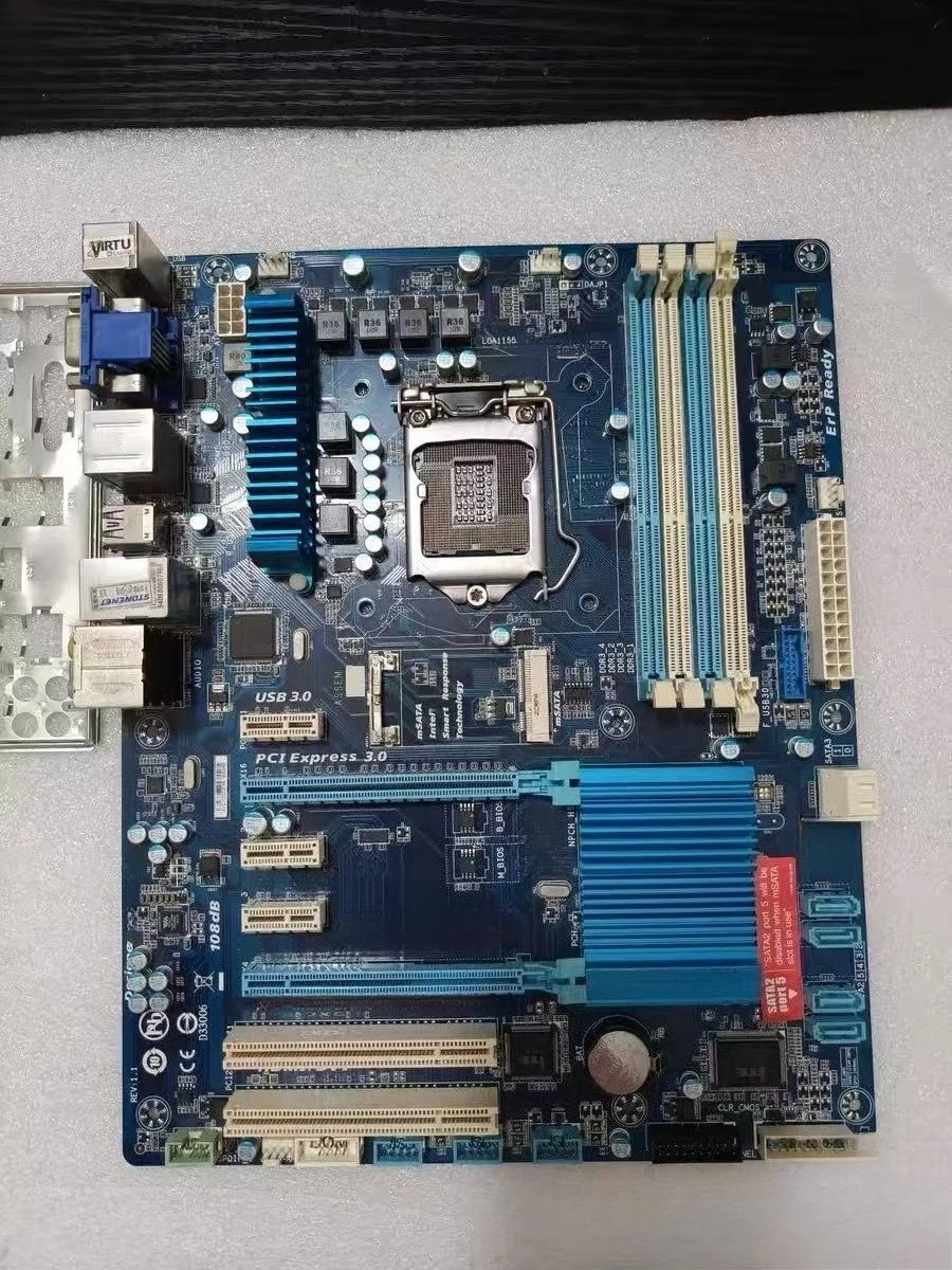 Original Disassembled Motherboard GA-H77-DS3H Z77P-D3, Desktop Mainboard LGA1155 Support 2nd 3rd Gen CPU