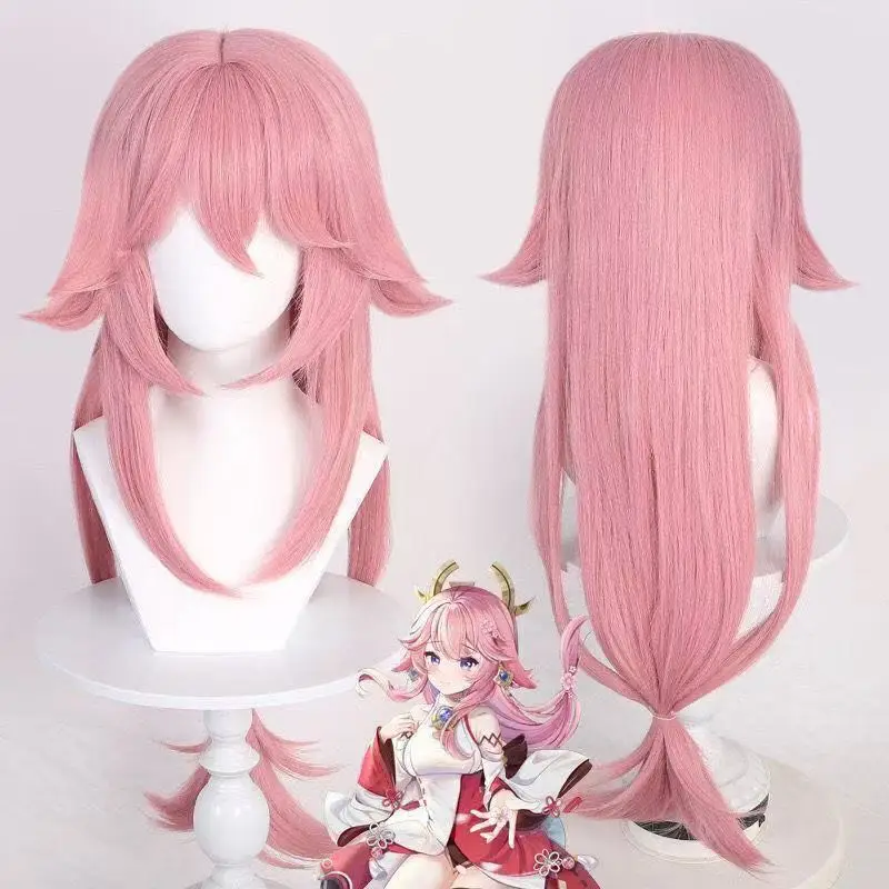 Synthetic Anime Cosplay Costume Wig for Two-Dimensional Role Playing, Stylable Wig for Comic Con Themed Events