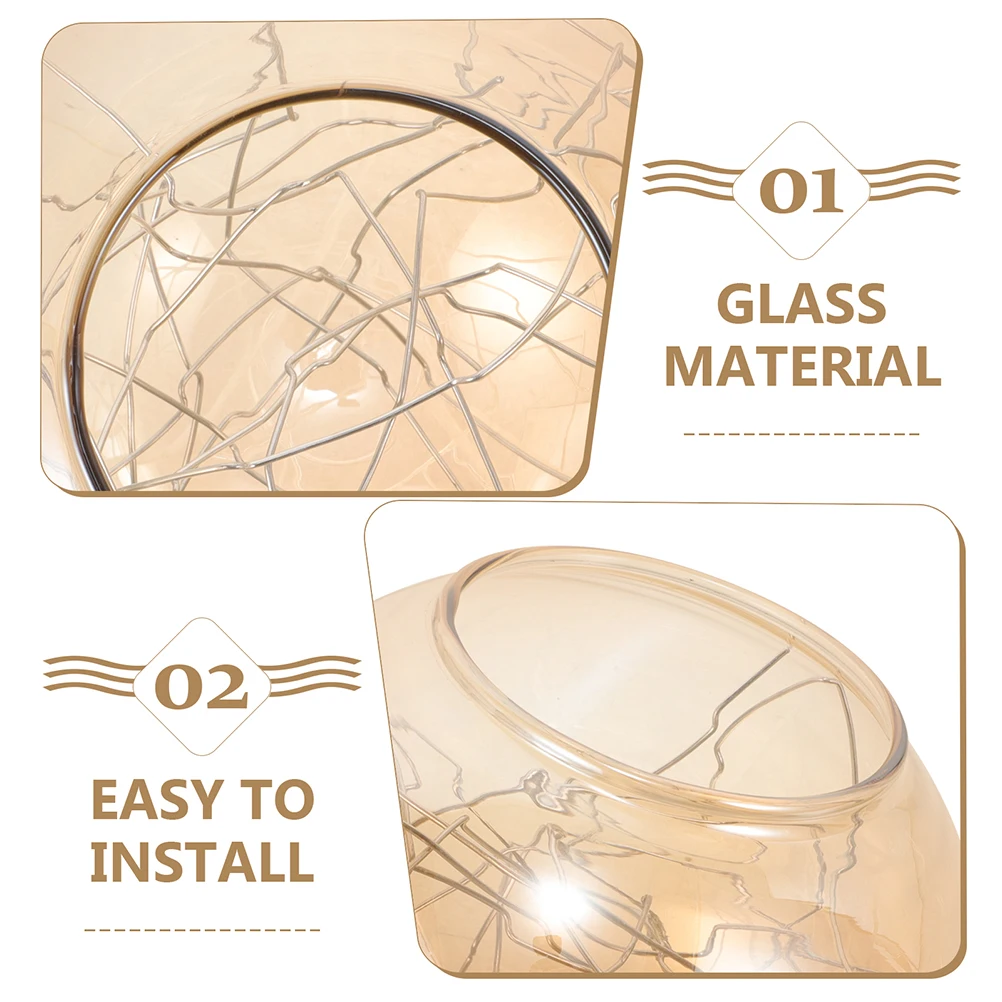 

Globe Glass Lampshade Decorative Exquisite Texture Suitable for Various Occasions Pendant Light Globe Glass Lamp Shade