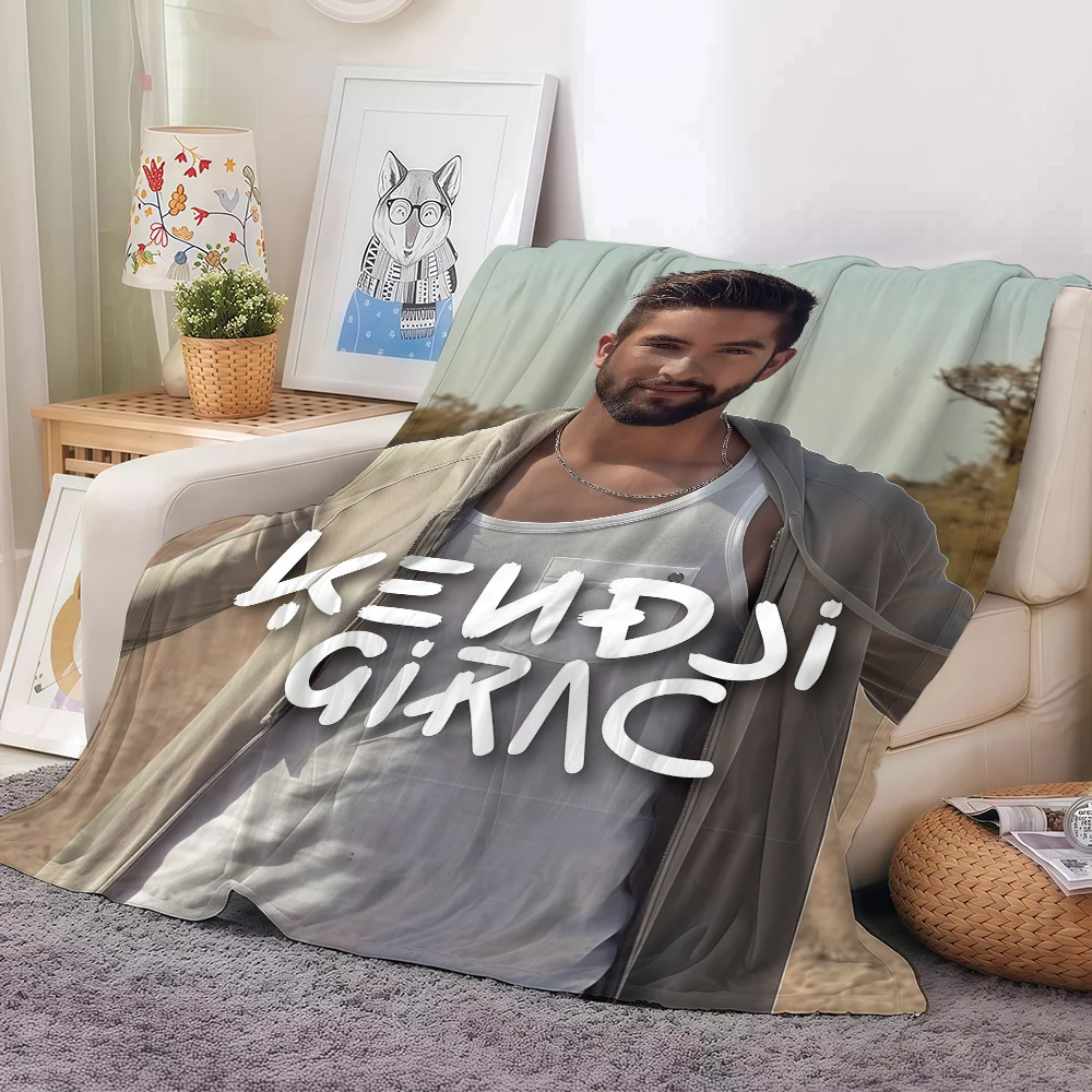 French singer Kendji Girac Blanket For Sofa Office Bed Plane Travel Sleep Read Relax Camping Soft And Warm