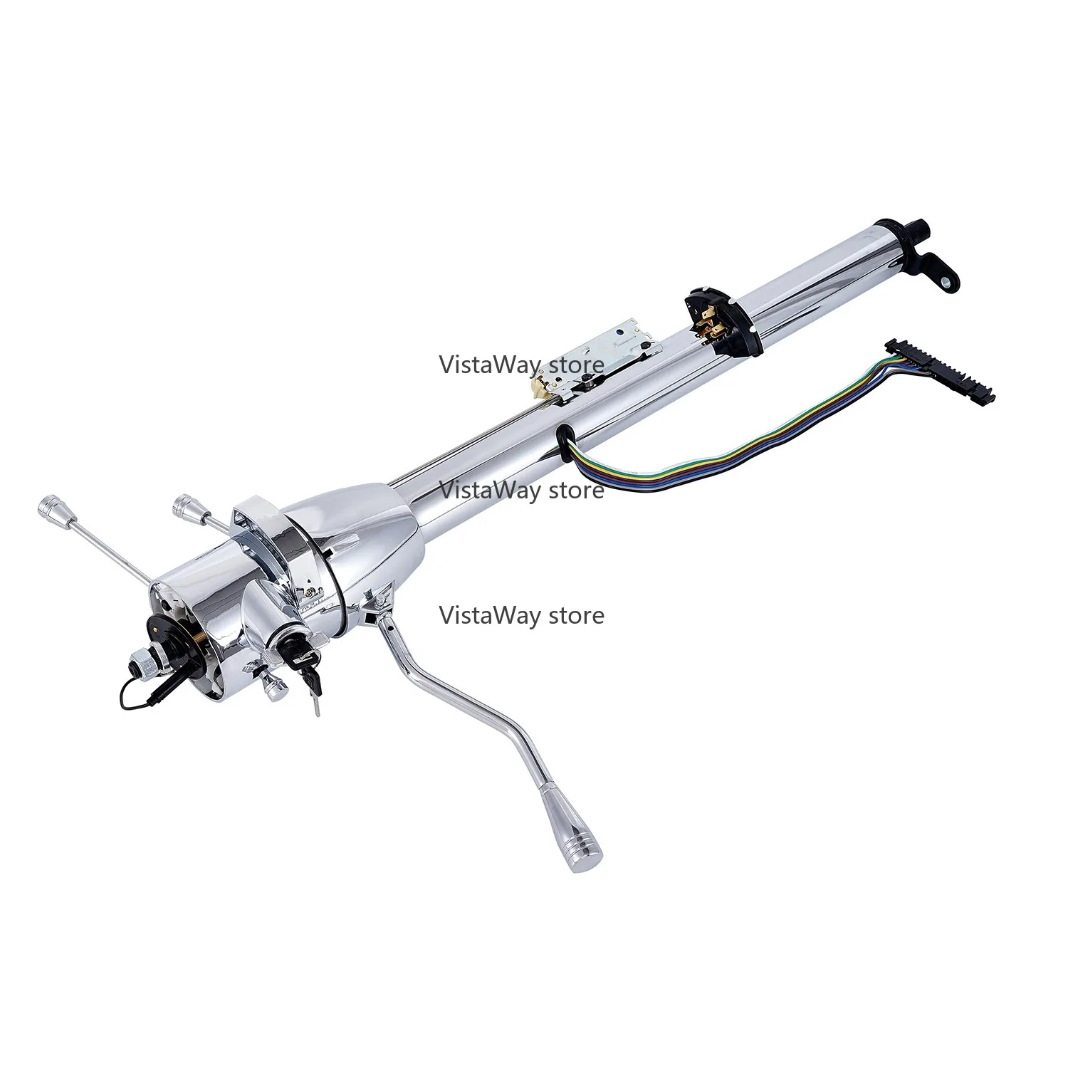 

Hot Rod Universal 32" Automatic Tilt Steering Column Shift Steering Column with Key Chrome