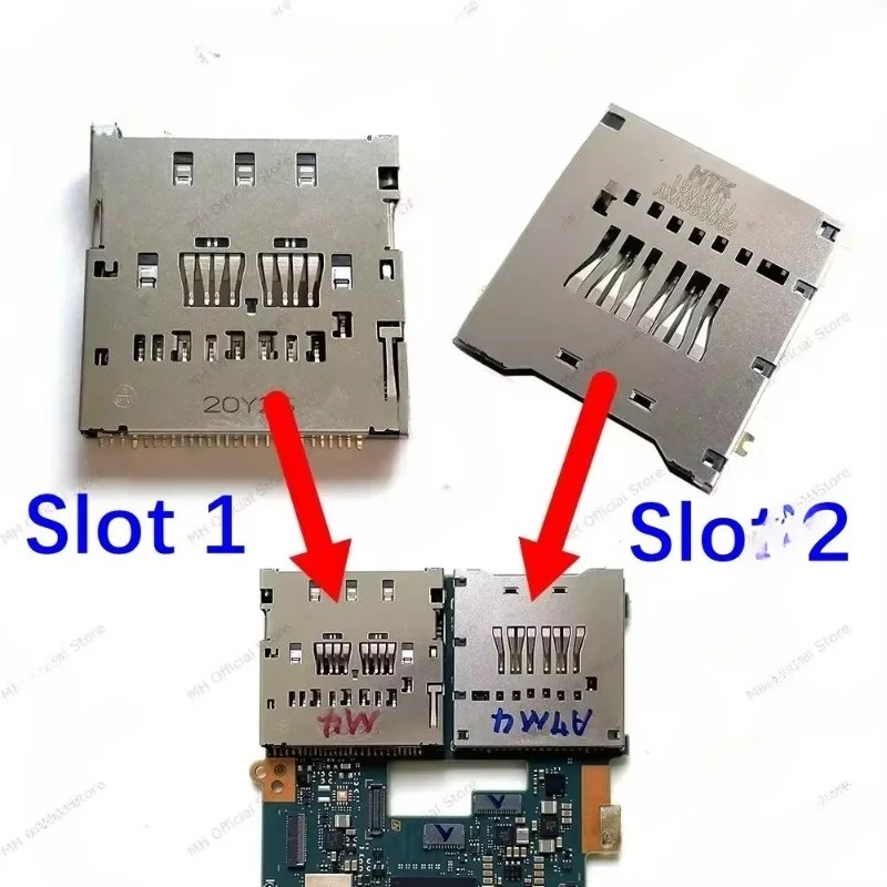 NEW For Sony A7IV A7M4 Card Slot SD Memory Reader Connector Holder ILCE-7M4 A7 Mark IV 4 M4 Mark4 MarkIV Alpha 7M4 7IV Camera