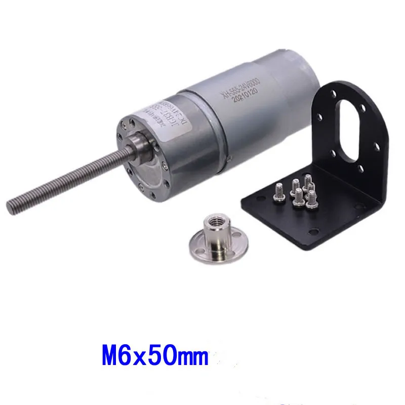 

High Power 555 Micro DC 12V24V Metal Gear Reducer Threaded Screw Shaft Adjustable Speed Motor