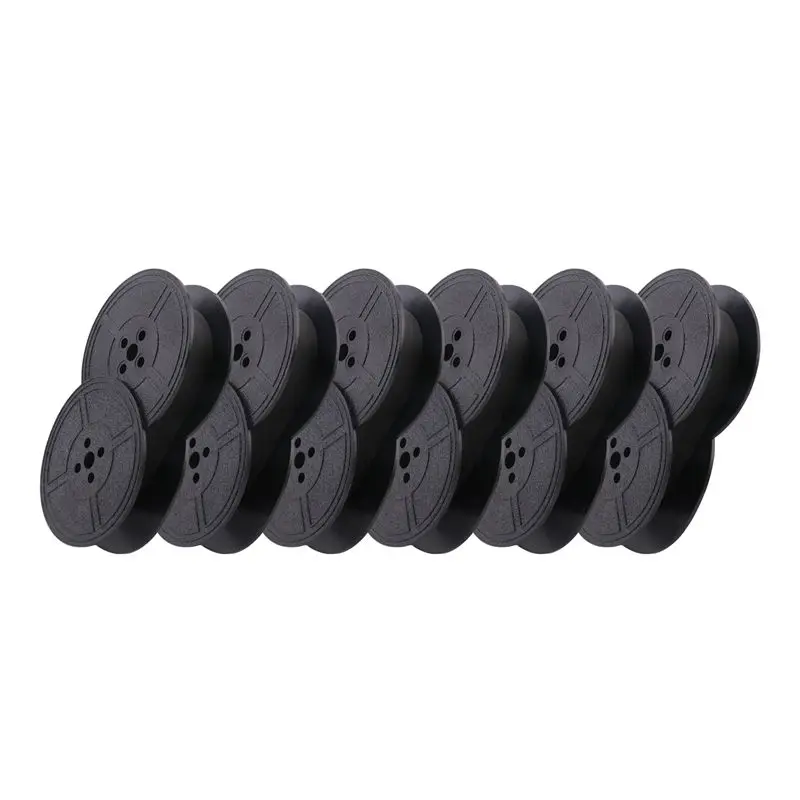

ABIK-Typewriter Ribbon Twin Spool Typewriter Ribbon Ink Twin Spool Pack Ink Replacement Part For Most Typewriter(Black)