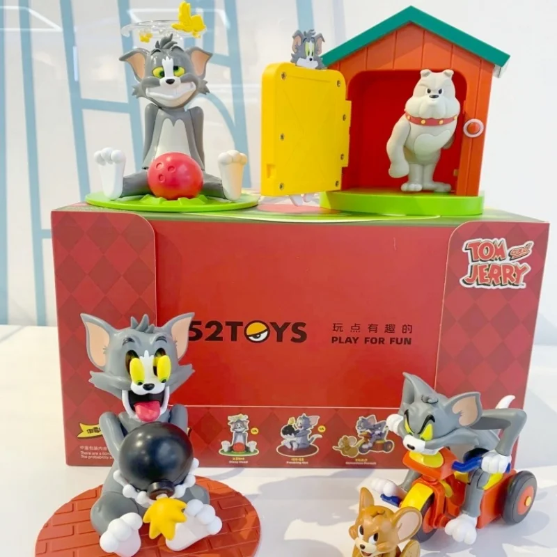 

Anime 52toys Tom And Jerry Figure Poor Tom Series Blind Box Tom And Jerry Mystery Box Room Decoration Birthday Gift