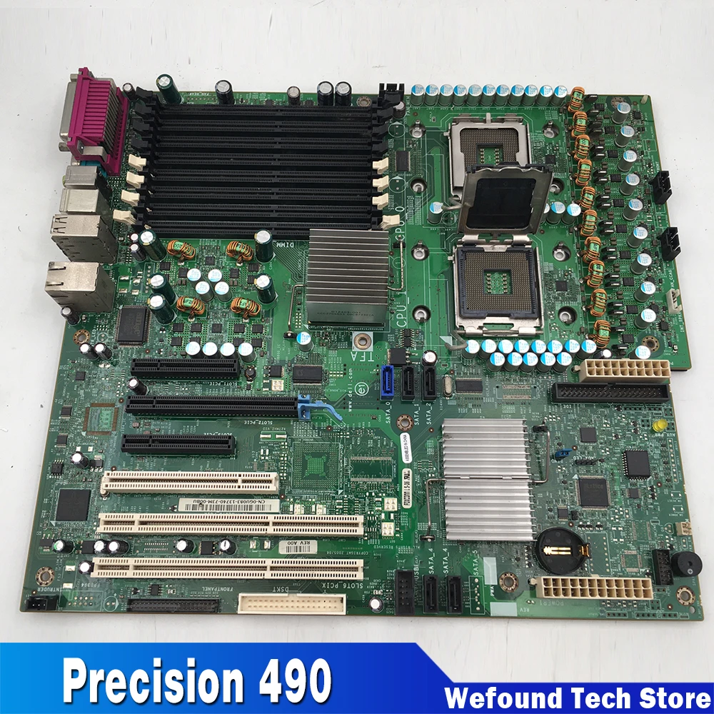 For Dell Precision 490 LGA771 Duel Xeon Workstation Motherboard GU083 0GU083