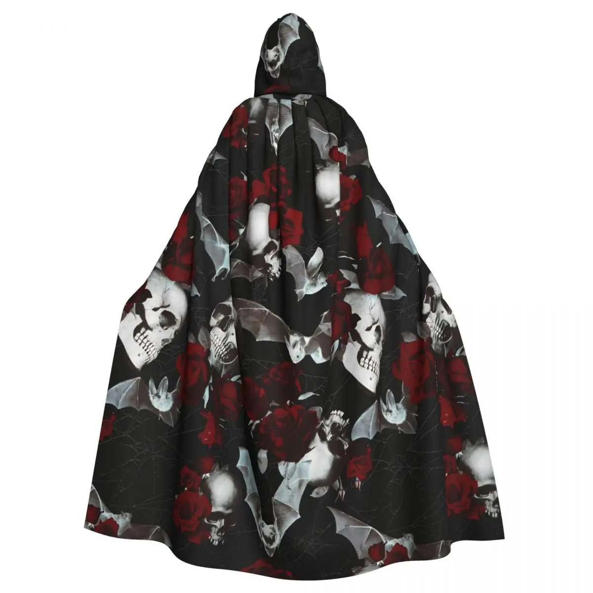 Aldult Halloween Gothic Cloak with Hood HAUNTED GARDEN Grim Reaper Robe Costume for Party