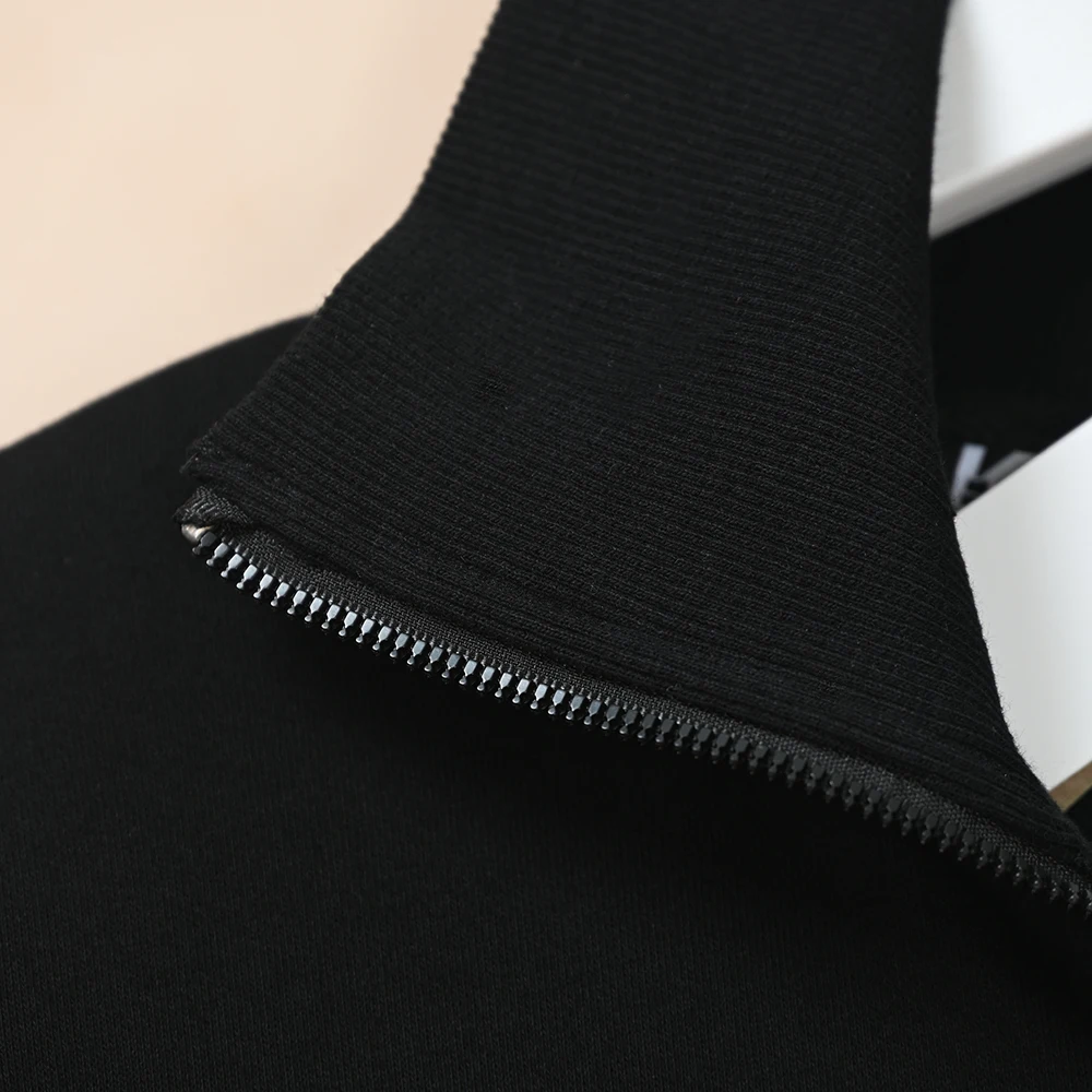 Spor Set di felpe casual per uomo e donna con motivo ricamato a mille aghi Pantaloni lunghi rotondi e lunghi