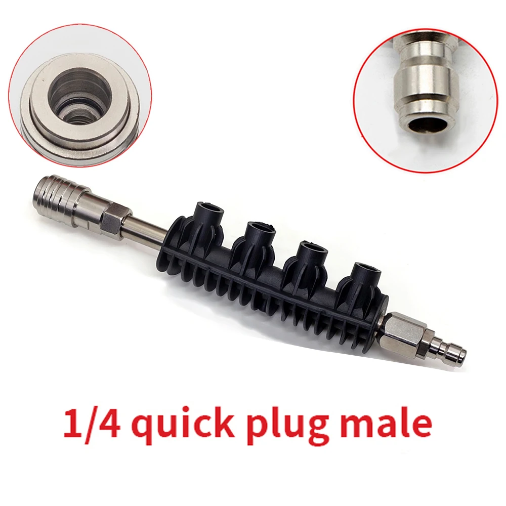 Imagem -04 - Auto Locking Quick Connector Lavando Acessórios Kink Arma para Mangueira Limpeza do Carro Lavadora de Alta Pressão Lance de Espuma de Neve 4