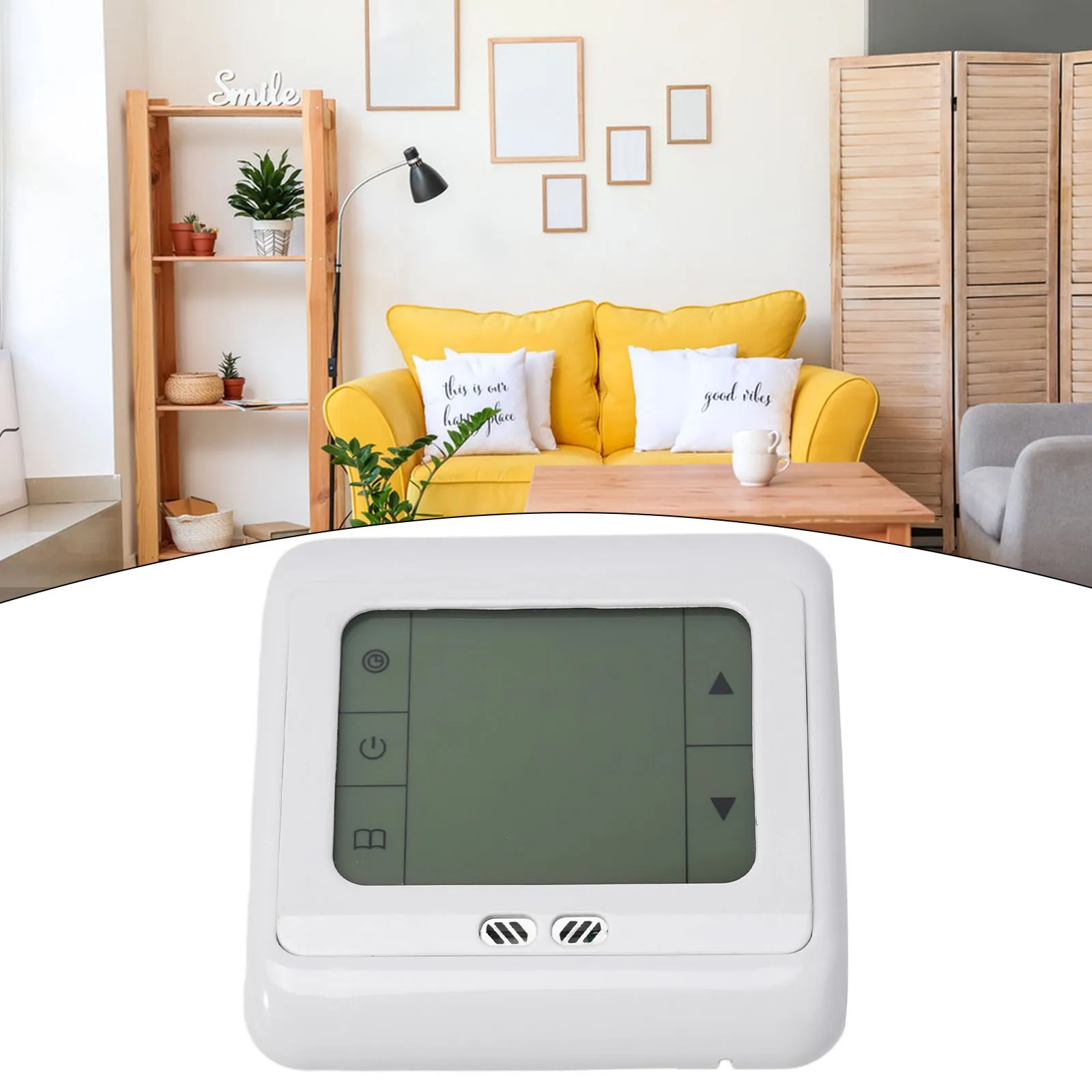 

Digital Thermostat Touchscreen Underfloor Heating Room Temperature Controller Floor Sensor Home Improvement Accessories