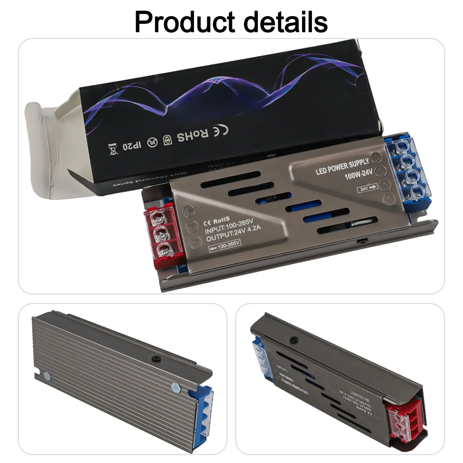 Insulated Terminals LED Transformer Short Circuit Protection Over Heat Protection Ceiling Light Over Voltage Protection