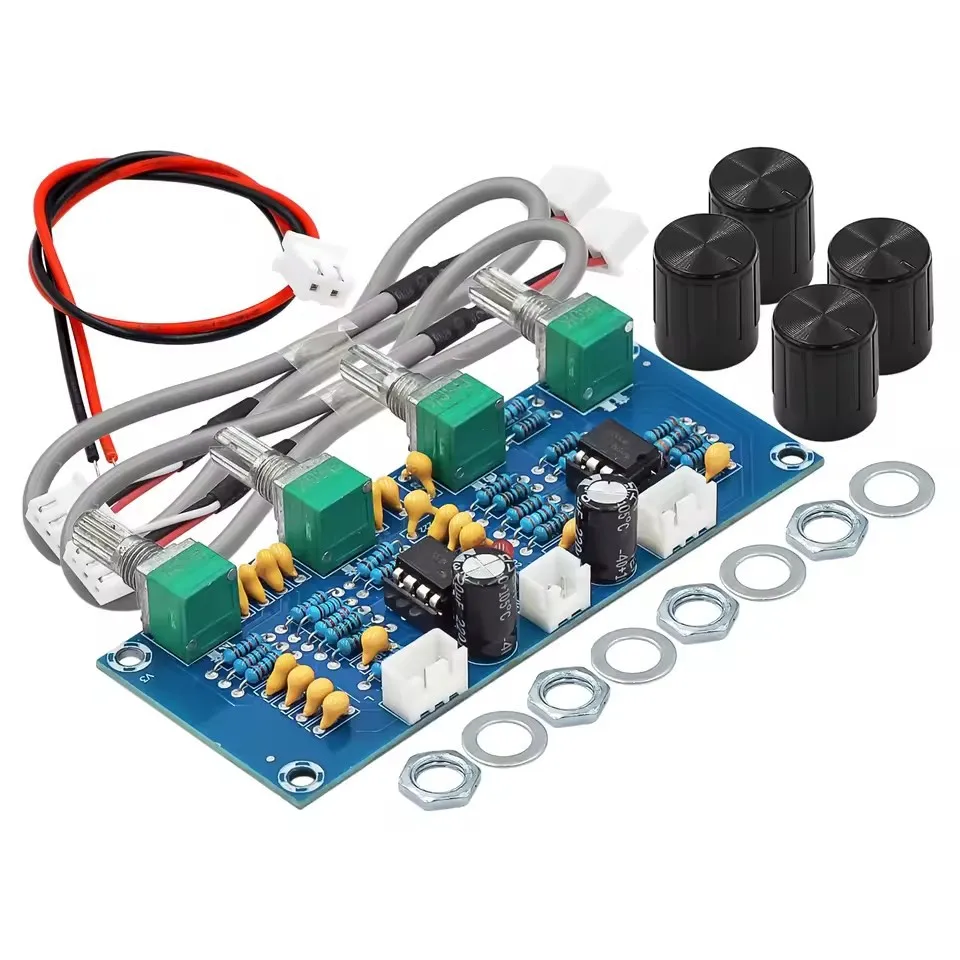 

XH A901 Tone Control Board Preamplifier Bass Treble Adjustment for Digital Amplifier DC Power Supply