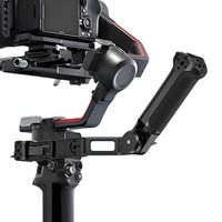 Aluminum Alloy L Bracket Handle Grip w/ Foldable Cold Shoe & Nato Clamp for DJI RS4/Pro/Mini/ RS3/Pro/Min/ RS2 Gimbal Stabilizer
