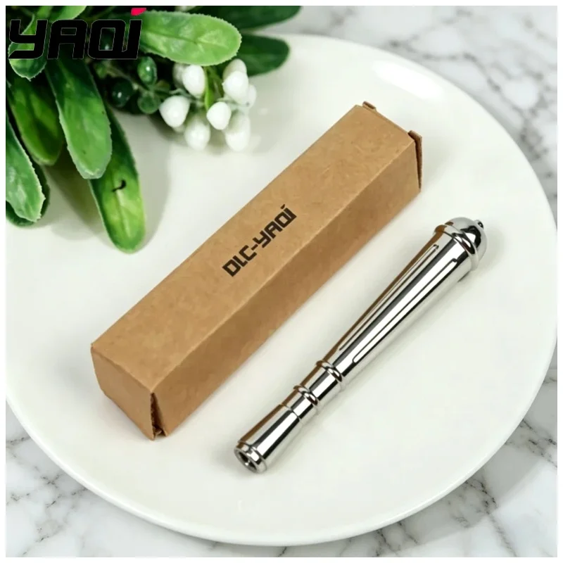 YAQI Men Safety Razor Handle Professional Teardrop Polished Stainless Steel Mens Wet Shave Grooming Tools 2026 Flash Sale！