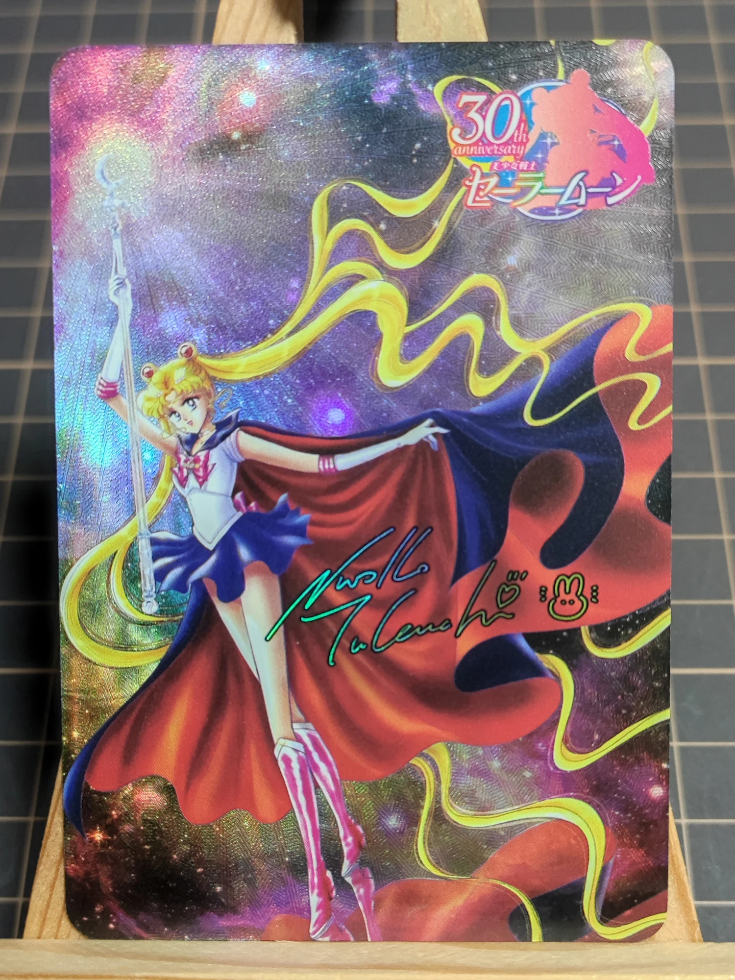 بطاقات فلاش تذذبية ذاتية الصنع على شكل قمر بحار يمكنك صنعها بنفسك، بطاقات فلاش مطوية بريق الضوء. ضوء النجوم ومضات أنيمي لعبة هدية الكرتون #3