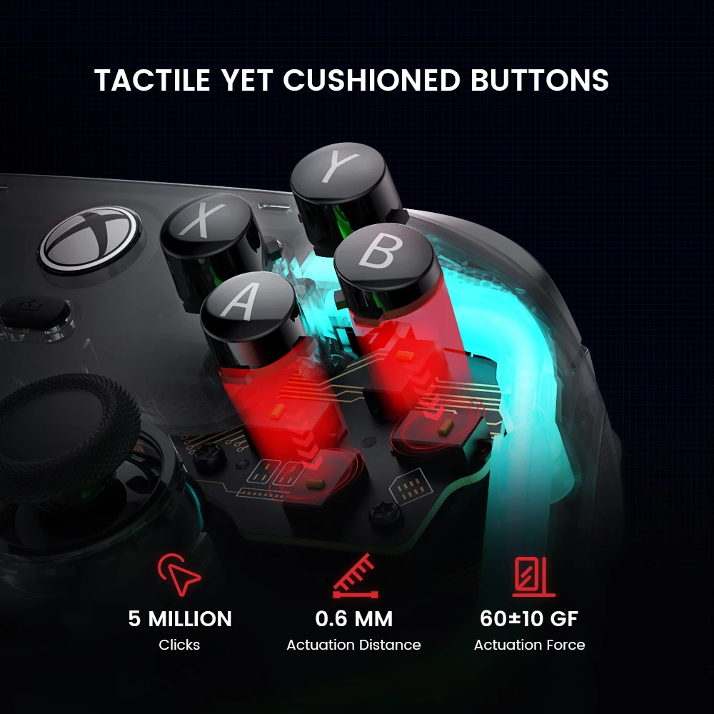 GameSir Kaleid Xbox Wired Controller with Micro Switch Buttons Hall Effect for Xbox Series S X ,Xbox One, PC Windows 10 11 Steam