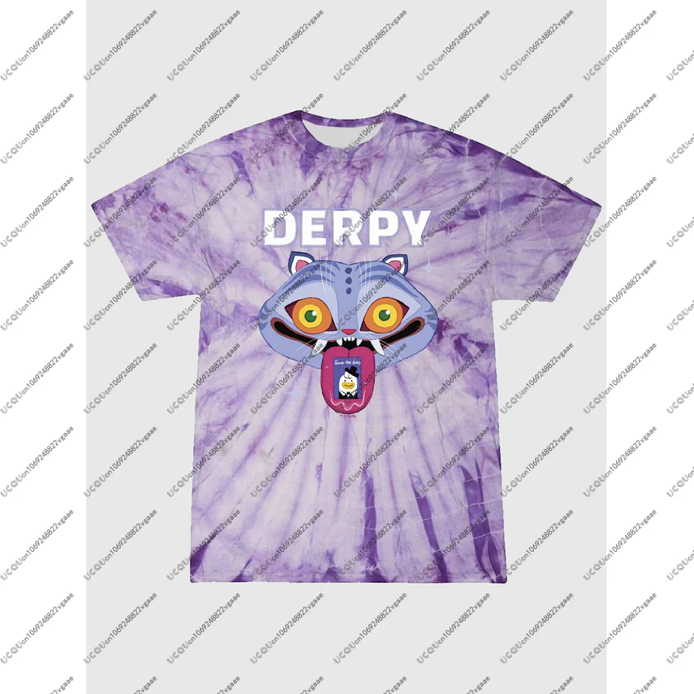 أنيمي تأثيري البلوز عادية تي شيرت Y2k المحملة هدية الكبار فتاة صبي النساء الاطفال KPop شيطان الصيادين Derpy النمر #2