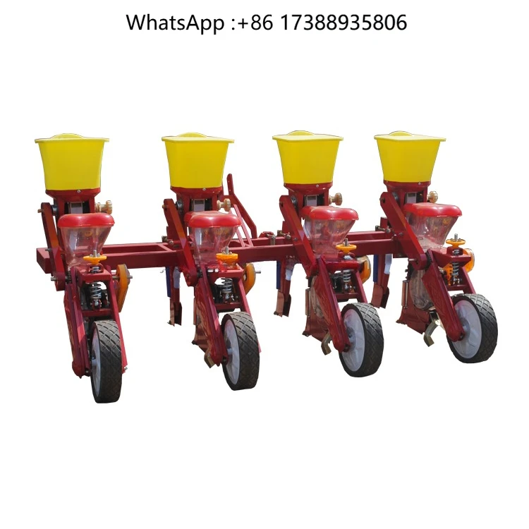 High Quality Farm Tractor Compact Corn Seeder With Fertilizer Maize Beans Planter Machine
