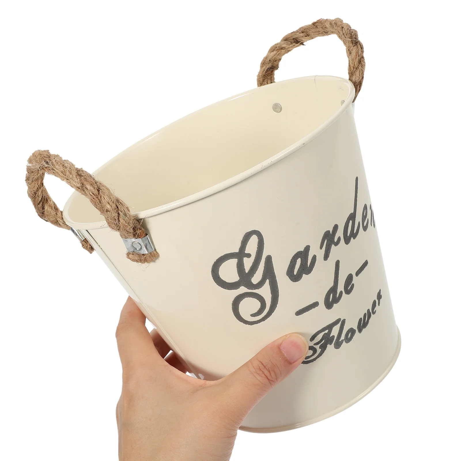 

Iron Flower Bucket Vintage Metal Flower Vase For Outdoor Garden Decor Rustic Planting Container Flowerpot Vase Garden