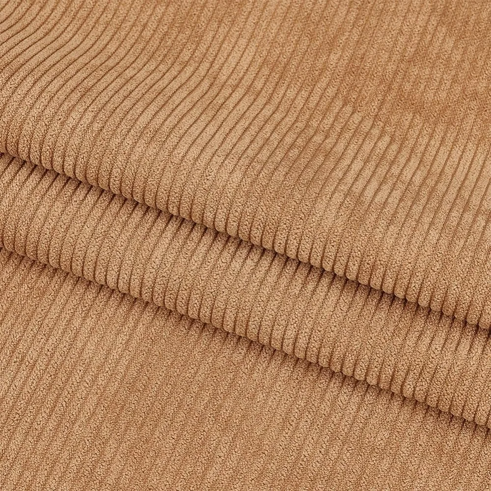 Camel Corduroy Fabric 39x61 Inch DIY Sewing Crafts Materials Corduroy Upholstery Fabric for Sewing Coat Shirt Dress Pants