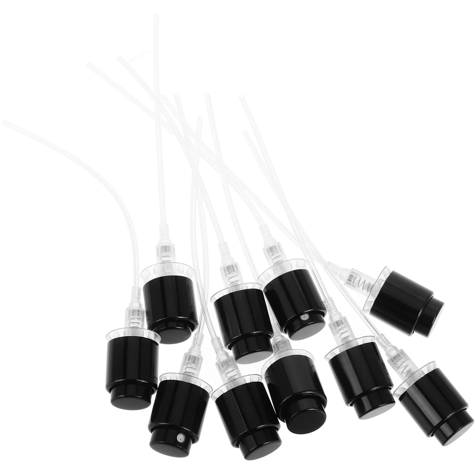1Set Perfume Bottle Spray Cap Plastic Edge Middle Set Fine Mist Sprayer Perfect for DIY Perfume Travel Replacement Pump Head