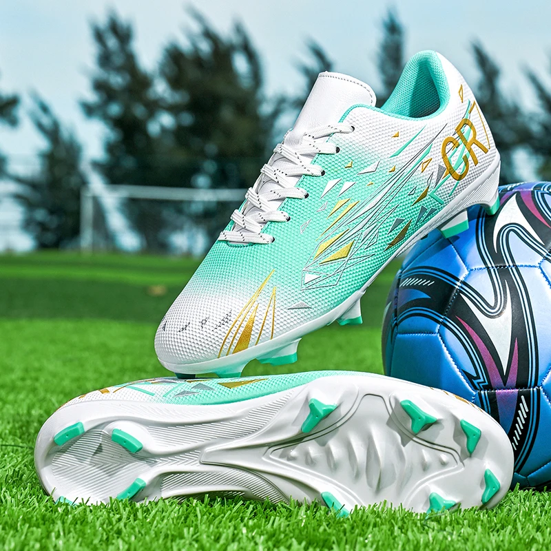 

Men Long Spikes Soccer Shoes Fast Football Shoes Society Cleats Comfortable Football Field Boots Professional Unisex Sneaker