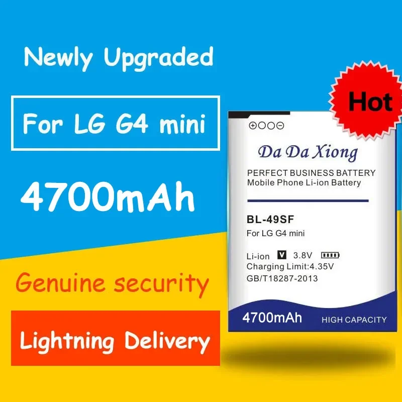 

Высококачественная аккумуляторная батарея BL49SF на 4700 мАч для LG H735T H525N G4 Mini Beat C S, сменная батарея