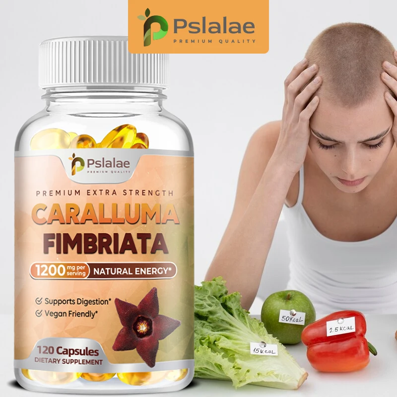 Extrato Pure Caralluma Fimbriata, altamente concentrado, suporte natural resistência, 1200 Mg