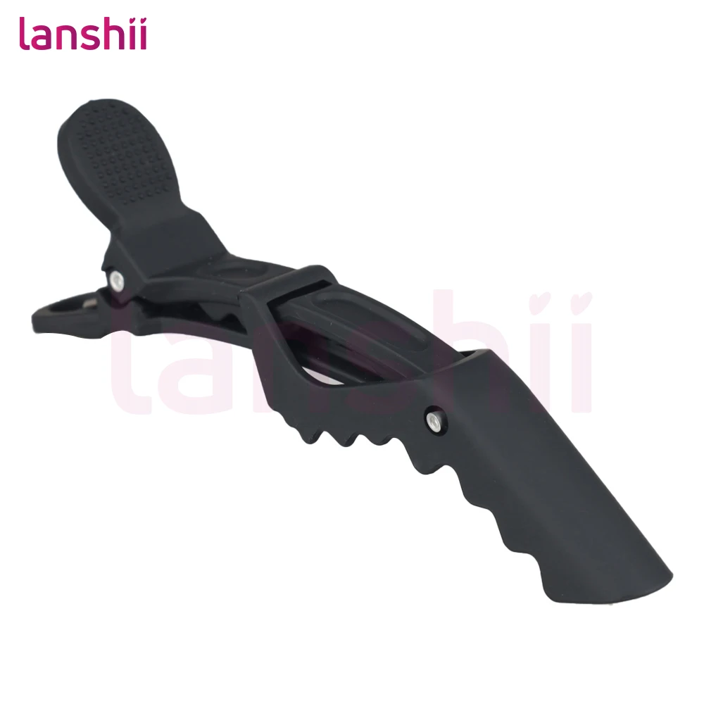 Lanshii 6Pcs Matte Alligator Hair Clips – Colorful Salon Hair Clamps, Hair Grip Crocodile Hairpins, Hair Styling Tools