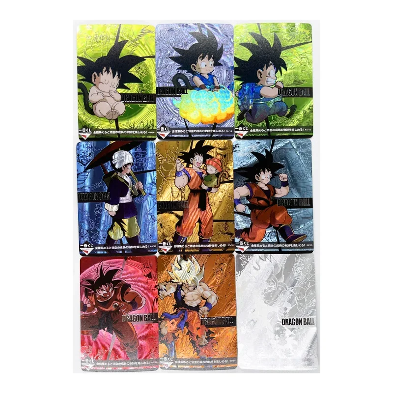 9pcs/set Dragon Ball Z GT Goku Super Saiyan Heroes Battle Card Ultra Instinct Game Collection Cards