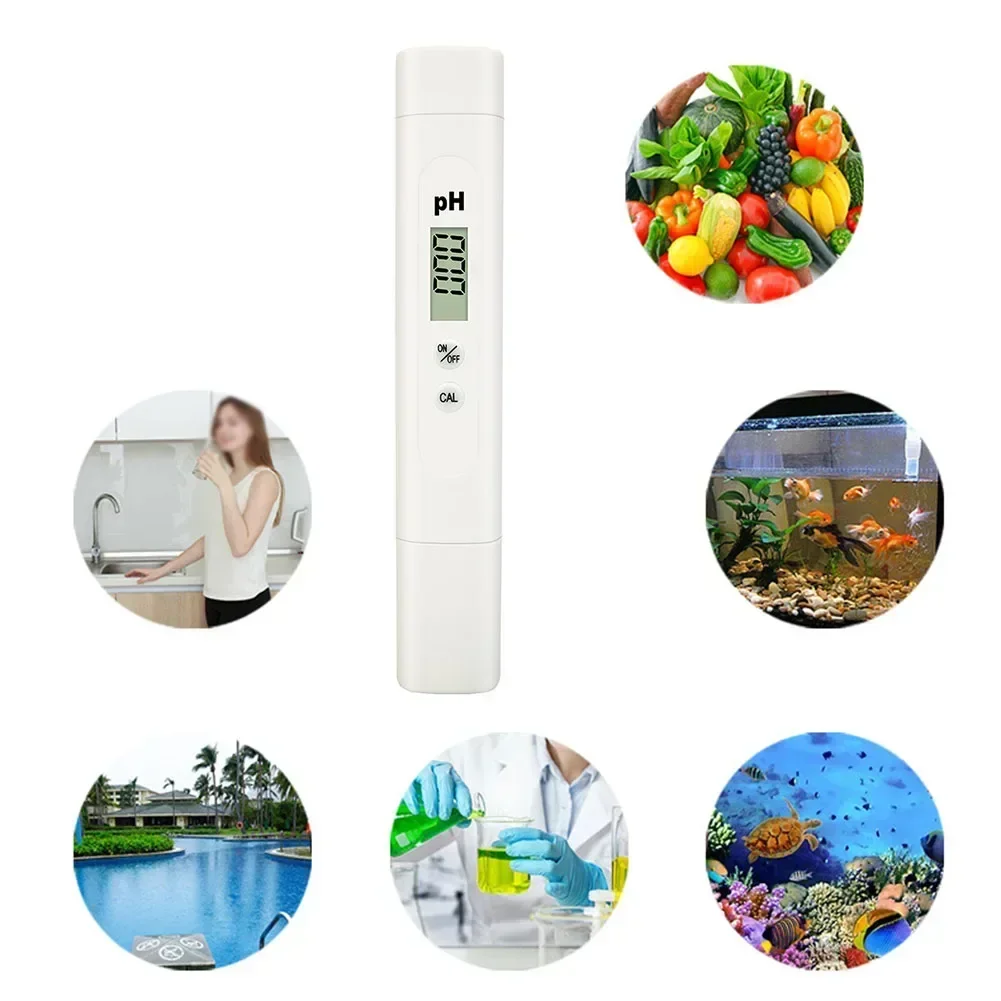 1pc PH Test Pen Digital Water Tester Meter 0.1PH Testing Pen 0-14.00 High Precision Measurement And Analysis Instruments