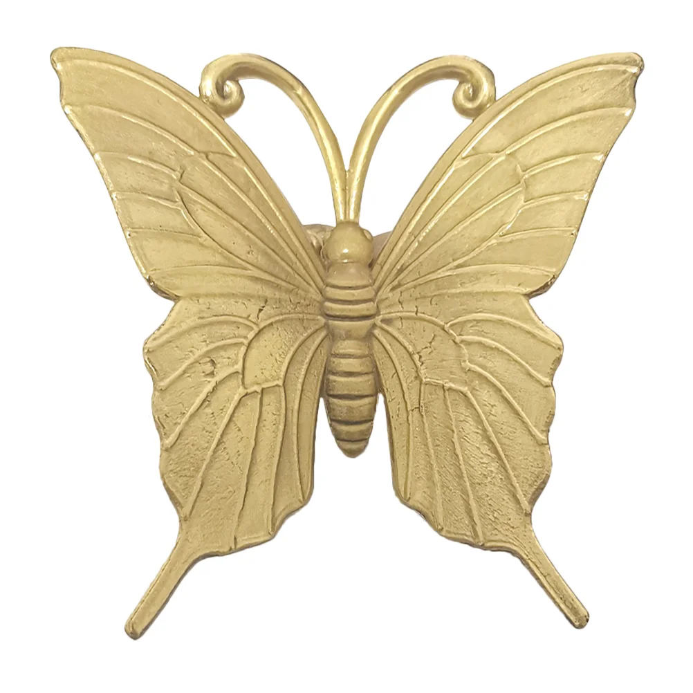 Brass Butterfly Cabinet Knobs Small Size Elegant Design for Furniture Drawer Wardrobe Chest Decorative Hardware Handles