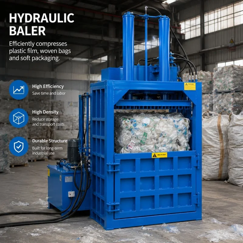 Textile Waste Old Clothes 8T To 120T Vertical Compactor Machine Recycling Baler Machine Customized Waste Paper Compactor