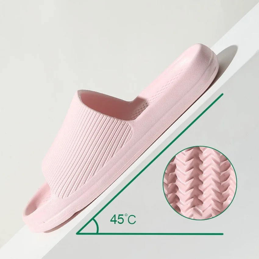 Women Home Slippers Cloud Platform Flip Flops Summer Beach Slides Indoor Non Slip Sandals Men Male Ladies House Flat Shoe Female