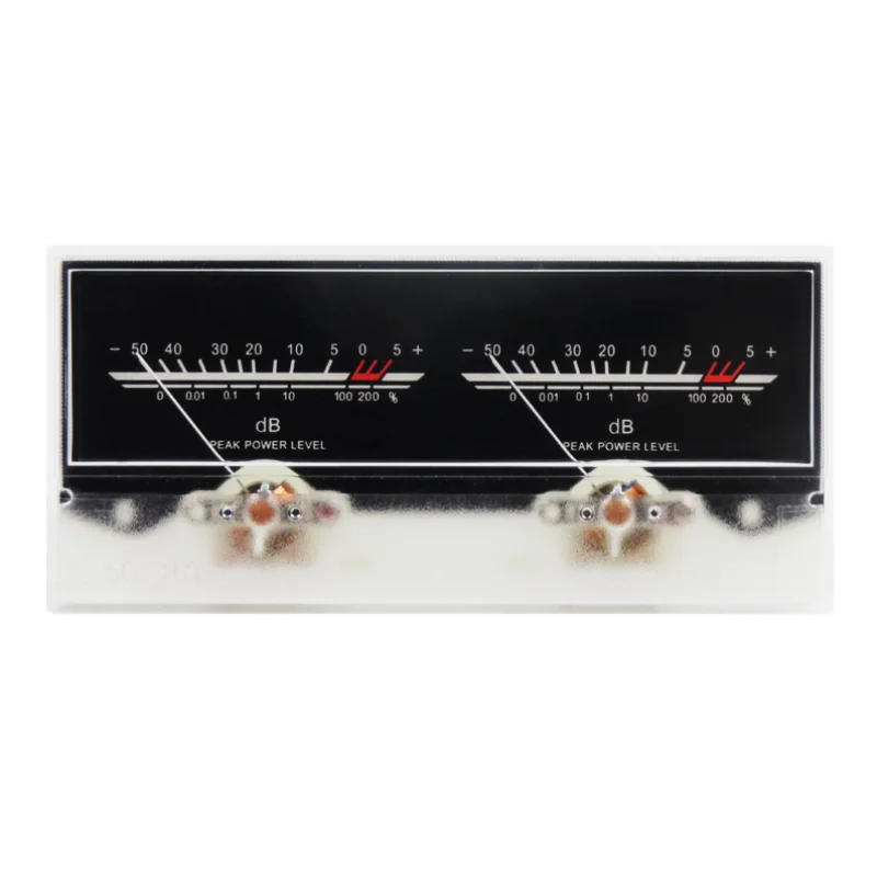 Double pointer VU Meter Stereo Audio Amplifier Board DB Sound Level Indicator Meter Adjustable Backlight With Driver