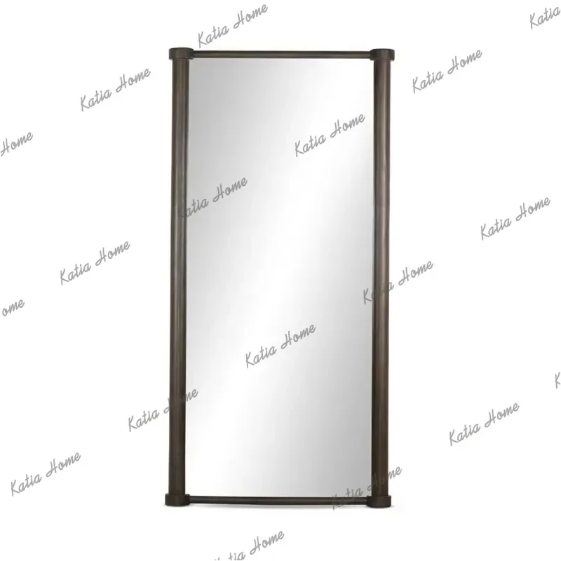 American Retro Furniture Living Room Bedroom Rectangle Full-Length Mirror Simple High Definition Dressing Mirror Customization