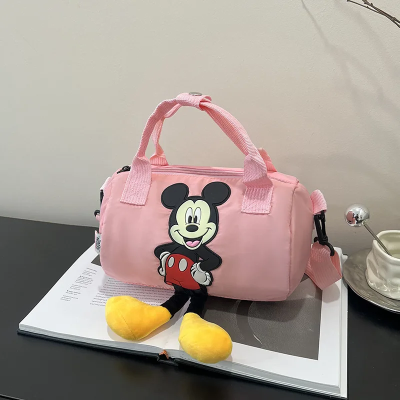 Disney 2025 nouveau sac à bandoulière pour femme Mickey Mouse mignon dessin animé sac de messager décontracté Mini sac Parent-enfant sac à main cadeau d'anniversaire