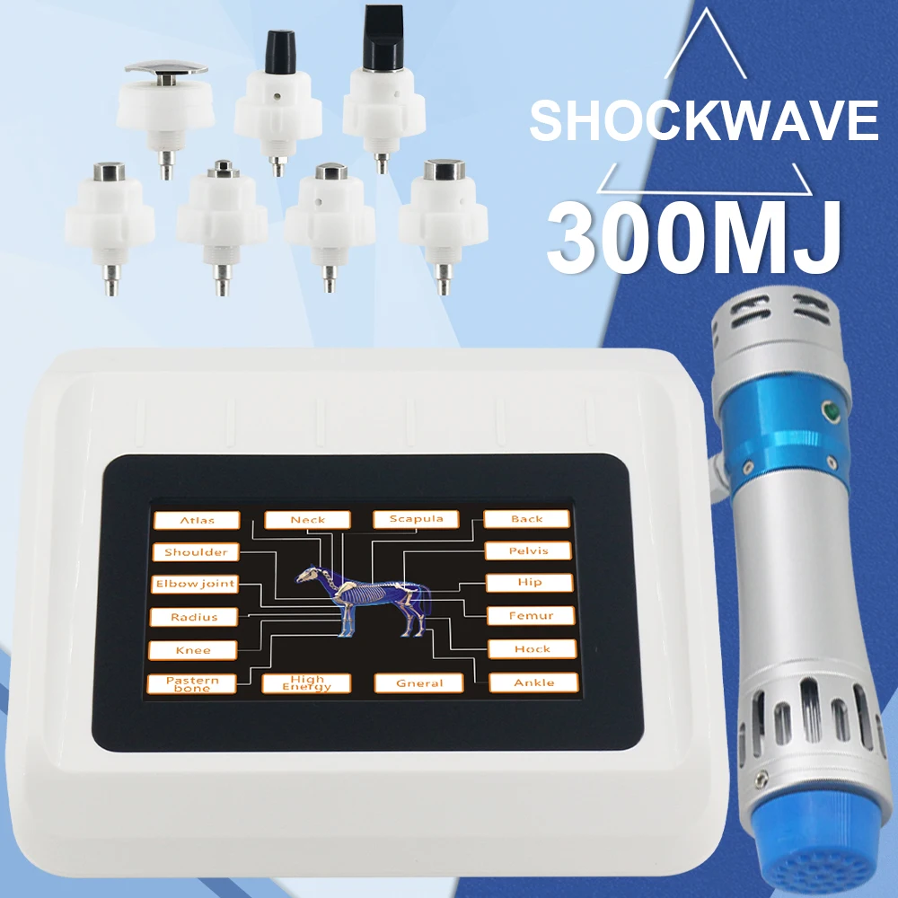 

Portable Shockwave Therapy Machine For Relieve Ankle Pain Massage Relaxation 300MJ Shock Wave Massager For Horses Animals New