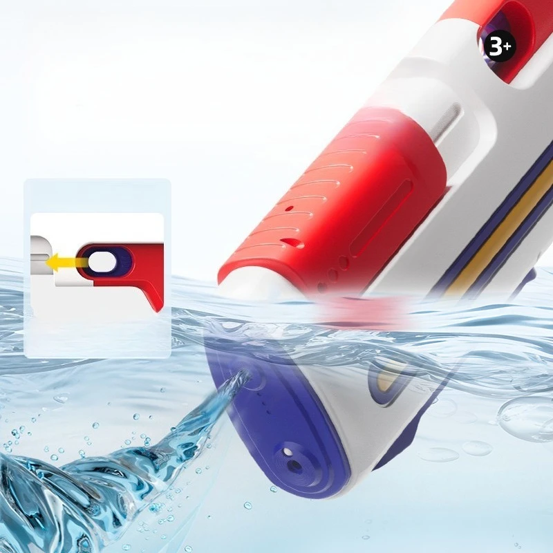 ปืนของเล่นของขวัญวันเกิดเล่นน้ําในฤดูร้อนของเล่นสระว่ายน้ําปืนไฟฟ้าอุปกรณ์เสริมอัตโนมัติปืนไรเฟิลว่ายน้ําเด็กสนุก