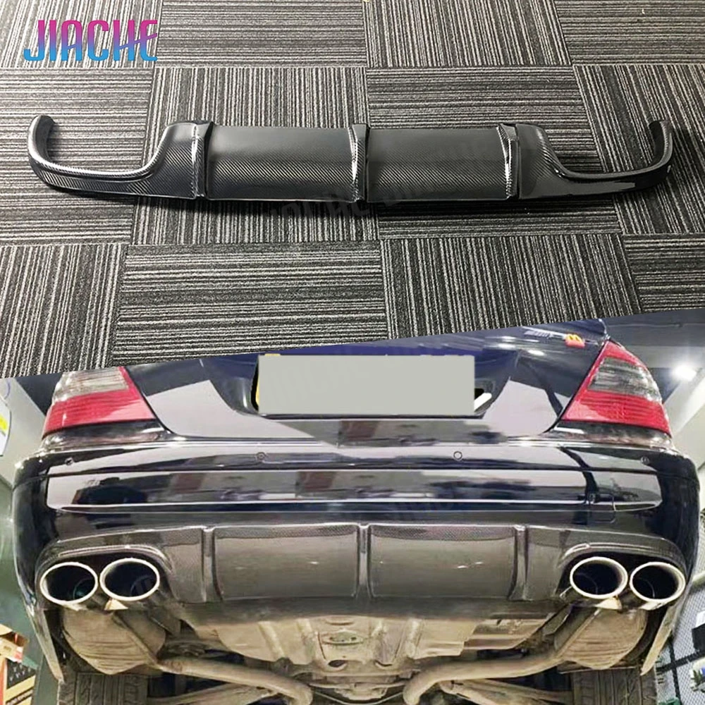 

JIACHE Real Carbon Rear Bumper Rear Diffuser For Benz W211 E55 For AMG Sedan 2002-2006 Rear Bumper Guard Exterior Accessories